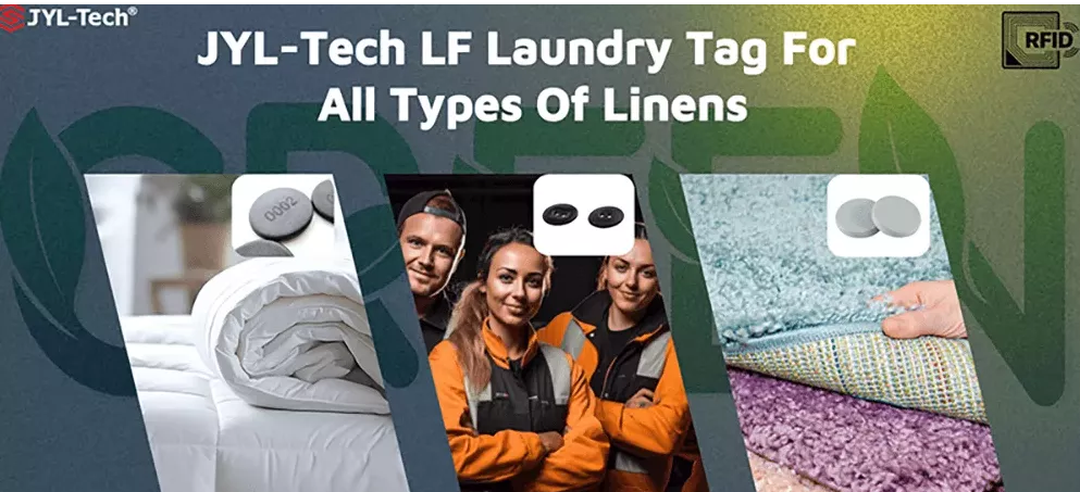 JYL-Tech UHF-Wäscheetikett für alle Arten von Bettwäsche, Kleidungsstücken, Matten und Mopps