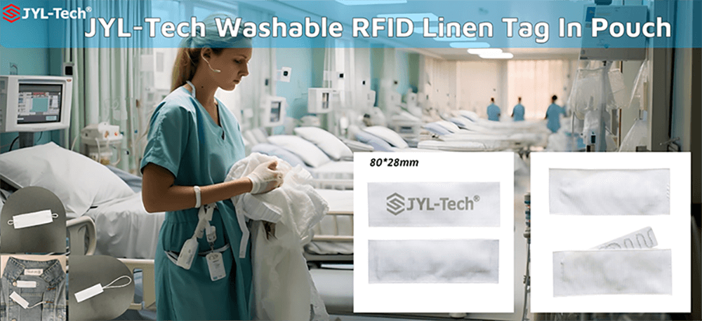 JYL-Tech Waschbarer RFID-Leinenanhänger im Beutel