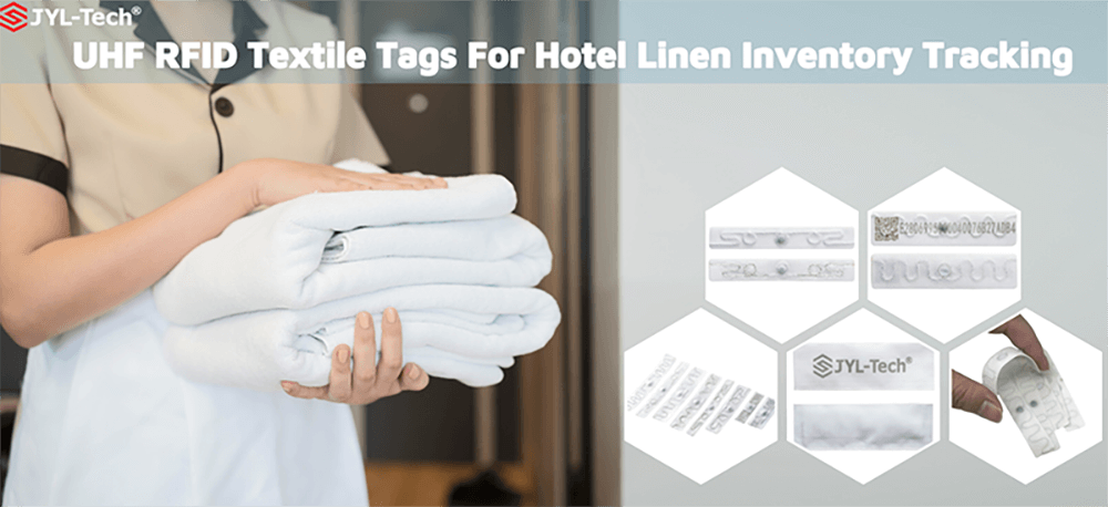 UHF-RFID-Textiletiketten für die Bestandsverfolgung von Hotelwäsche