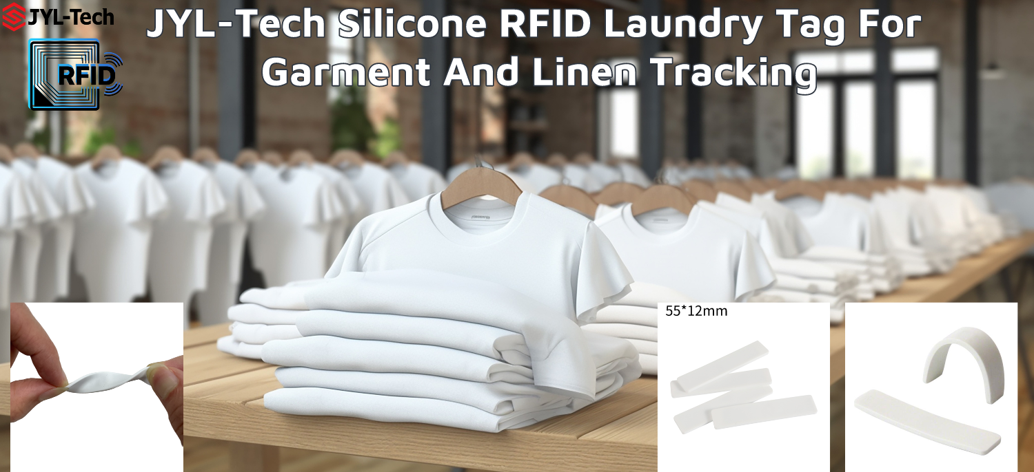 JYL-Tech Silikon-RFID-Wäscheanhänger für die Verfolgung von Kleidungsstücken und Wäsche